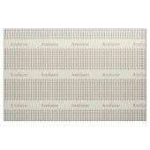 Gingham-Karo-Muster-Monogramm-kakifarbige Stoff (Fat Quarter (45,7 x 55,9 cm))