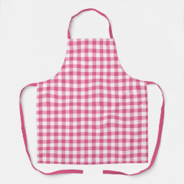 Gingham-Karo-Muster Schürze