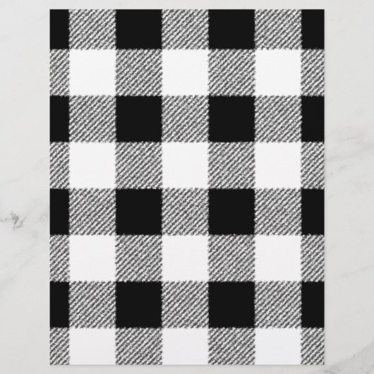 Gingham Karo Muster schwarz-weiß Flyer (Vorne)