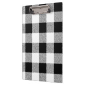 Gingham Karo Muster schwarz-weiß Klemmbrett (Links)