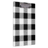 Gingham Karo Muster schwarz-weiß Klemmbrett (Rechts)