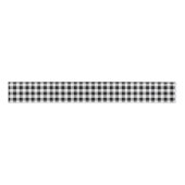 Gingham Karo Muster schwarz-weiß Ripsband (Vorderseite)