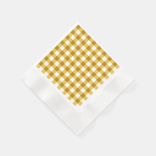 Gingham-Karo-Muster Serviette (Ecke)