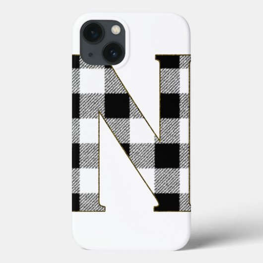 Gingham Karo N Case-Mate iPhone Hülle (Rückseite)