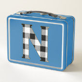 Gingham Karo N Metall Lunch Box (Rückseite)