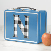Gingham Karo N Metall Lunch Box (Beispiel)