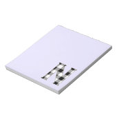 Gingham Karo N Notizblock (Rotiert)