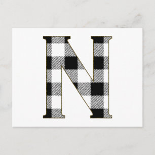 Gingham Karo N Postkarte