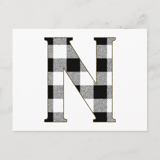 Gingham Karo N Postkarte (Vorderseite)