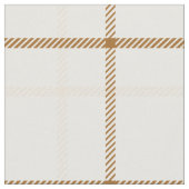 Gingham-Karo neutrales Braun Elfenbein Pastellfarb Stoff (Nahaufnahme)