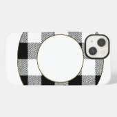 Gingham Karo O iPhone Hülle (Rückseite (Horizontal))