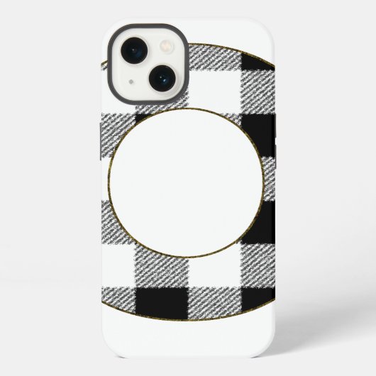 Gingham Karo O iPhone Hülle (Rückseite)