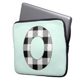 Gingham Karo O Laptopschutzhülle (Vorderseite Links)