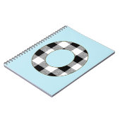 Gingham Karo O Notizblock (Linke Seite)