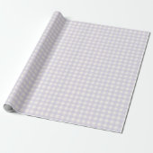 Gingham Karo Pastel Lilac Lila Creme Geschenkpapier (Ungerollt)