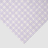Gingham Karo Pastel Lilac Lila Creme Seidenpapier (Detail)