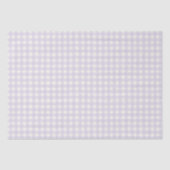Gingham Karo Pastel Lilac Lila Creme Seidenpapier (Vorderseite)