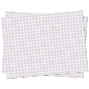 Gingham Karo Pastel Lilac Lila Creme Seidenpapier