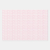Gingham Karo Pattern Blue Pink Sage Green Geschenkpapier Set (Vorderseite 3)