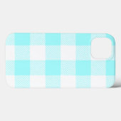 Gingham Karo Pattern (hellblau) Case-Mate iPhone Hülle (Rückseite (Horizontal))