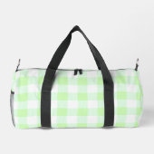 Gingham Karo Pattern (Light Green) Duffle Bag (Rückseite)