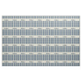 Gingham Karo Pattern Monogram Navy Blue Beige Stoff (Yard (91,4 cm))