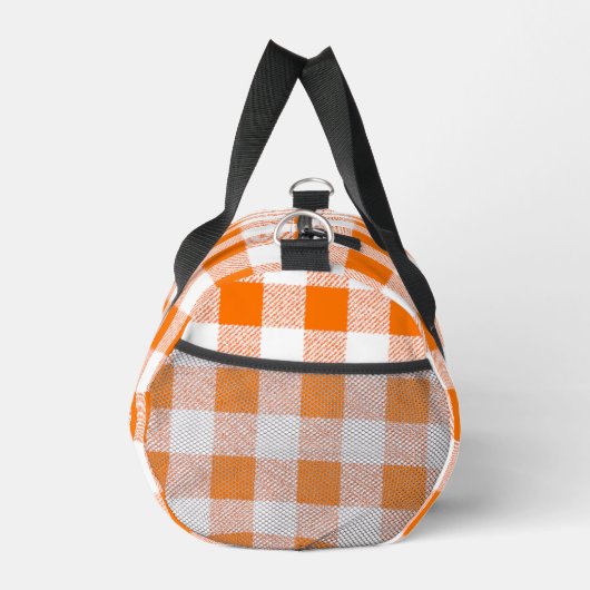 Gingham Karo Pattern (Orange) Duffle Bag (Rechts)