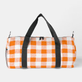 Gingham Karo Pattern (Orange) Duffle Bag (Rückseite)