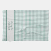 Gingham Karo Personalisiert Geschirrtuch (Horizontal)