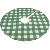 GINGHAM KARO POLYESTER WEIHNACHTSBAUMDECKE (Schrägansicht)