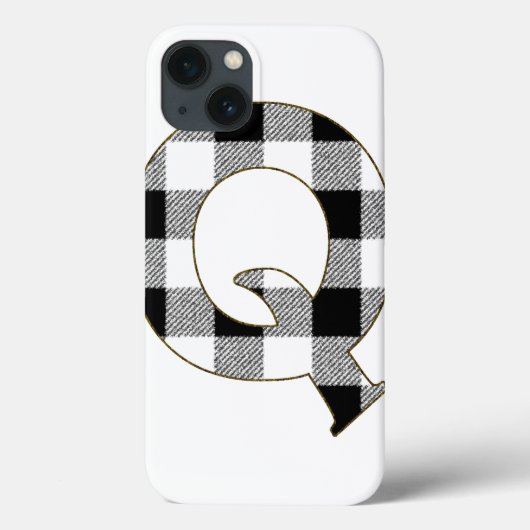 Gingham Karo Q Case-Mate iPhone Hülle (Rückseite)