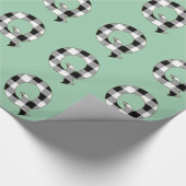 Gingham Karo Q Geschenkpapier (Ecke)