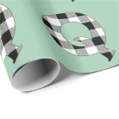 Gingham Karo Q Geschenkpapier (Rolleneckpunkt)
