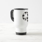 Gingham Karo Q Reisebecher (Vorderseite Links)