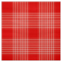 Gingham Karo Red and White Fabric Stoff