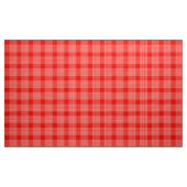Gingham Karo Red and White Fabric Stoff (Yard (91,4 cm))