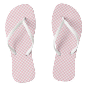 Gingham-Karo, rosa und weiße, kleine Gingham-Diago Badesandalen