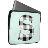 Gingham Karo S Laptopschutzhülle (Vorne Rechts)