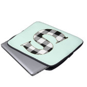 Gingham Karo S Laptopschutzhülle (Vorne Knopf)