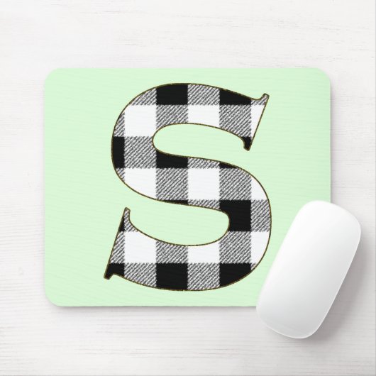Gingham Karo S Mousepad (Mit Mouse)