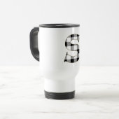 Gingham Karo S Reisebecher (Vorderseite Links)