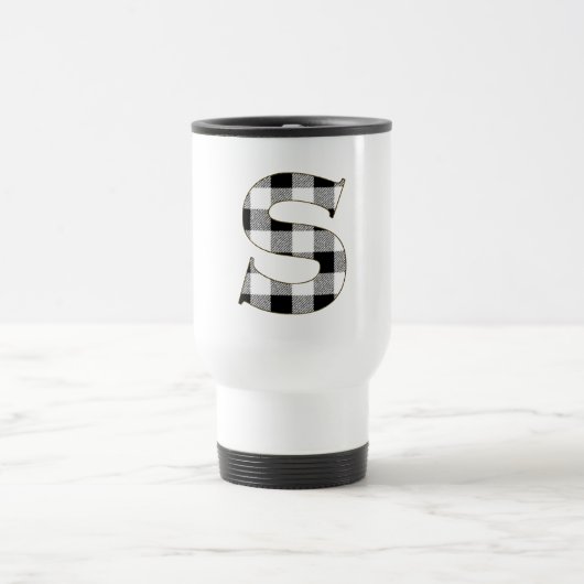 Gingham Karo S Reisebecher (Mittel)