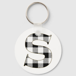 Gingham Karo S Schlüsselanhänger