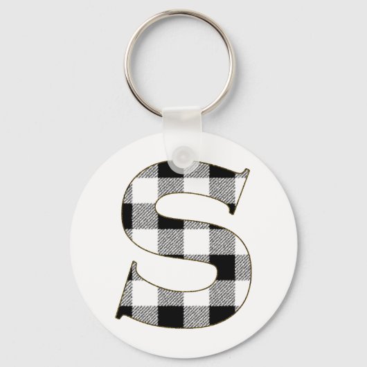 Gingham Karo S Schlüsselanhänger (Vorderseite)