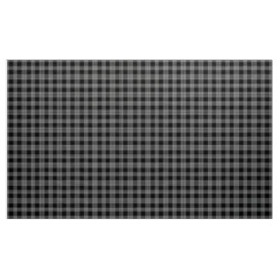 Gingham-Karo Schwarz-Weiß-Stoff Stoff