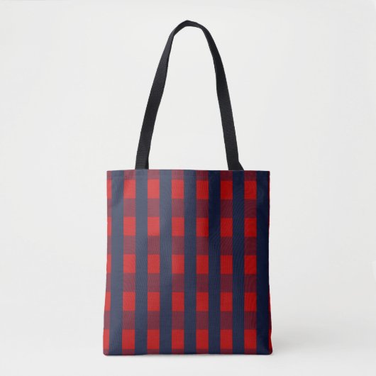 Gingham Karo Tasche (Vorderseite)
