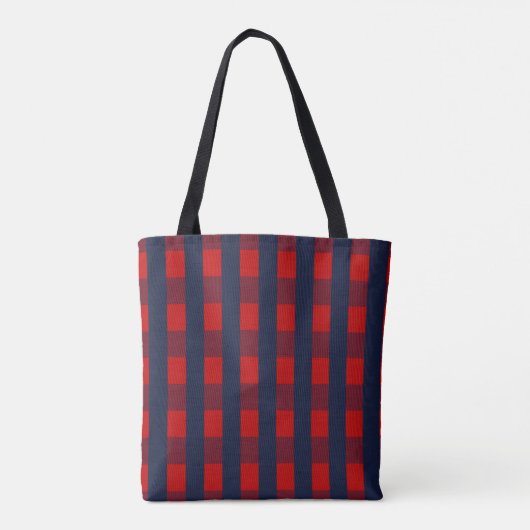 Gingham Karo Tasche (Rückseite)