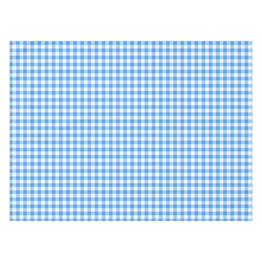 Gingham-Karo-Tischdecke | blaue und weiße Karos Tischdecke (Vorderseite (Horizontal))