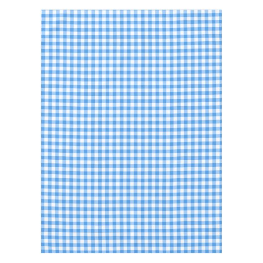 Gingham-Karo-Tischdecke | blaue und weiße Karos Tischdecke (Vorderseite)