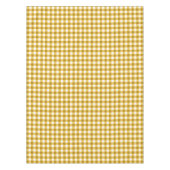 Gingham-Karo-Tischdecke | gelbe und weiße Karos Tischdecke (Vorderseite)